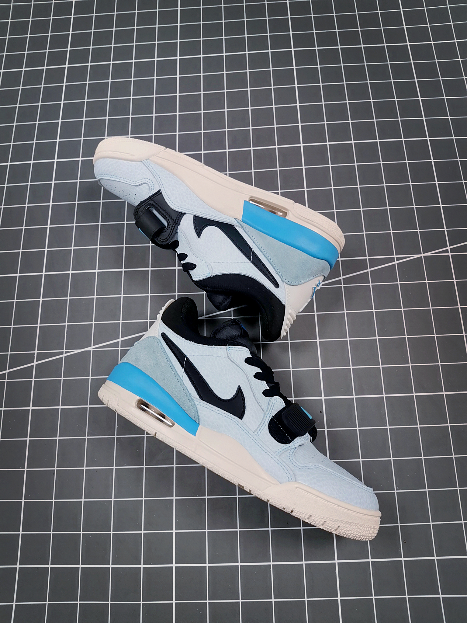 Air Jordan Legacy 312 Low Baby Blue Black Shoes - Click Image to Close